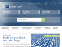 Tablet Screenshot of ihk-schleswig-holstein.de